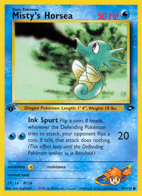 Misty's Horsea (87/132) [Gym Challenge 1st Edition] | Odin's Place