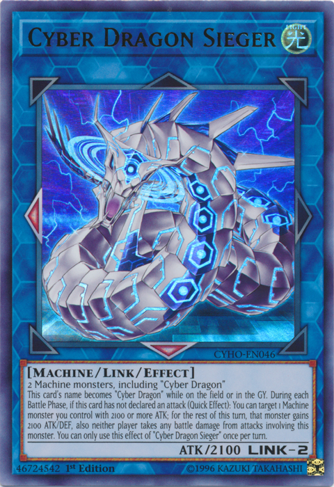 Cyber Dragon Sieger [CYHO-EN046] Ultra Rare | Odin's Place