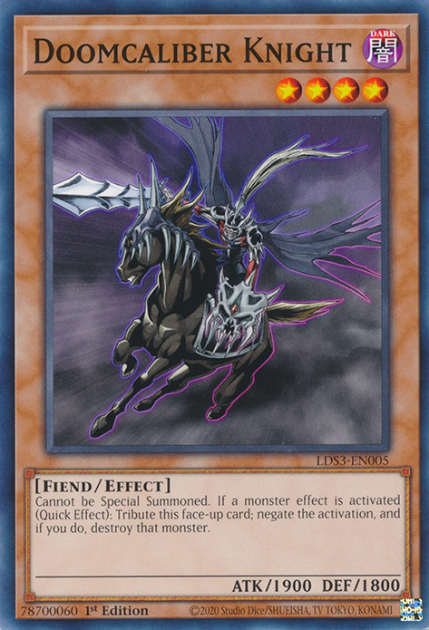 Doomcaliber Knight [LDS3-EN005] Common | Odin's Place