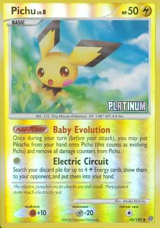 Pichu (45/100) [Burger King Promos: 2009 Collection] | Odin's Place