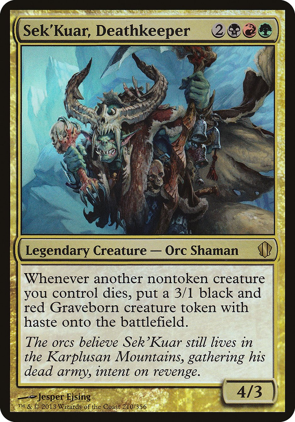 Sek'Kuar, Deathkeeper (210) (Oversized) [Commander 2013 Oversized] | Odin's Place