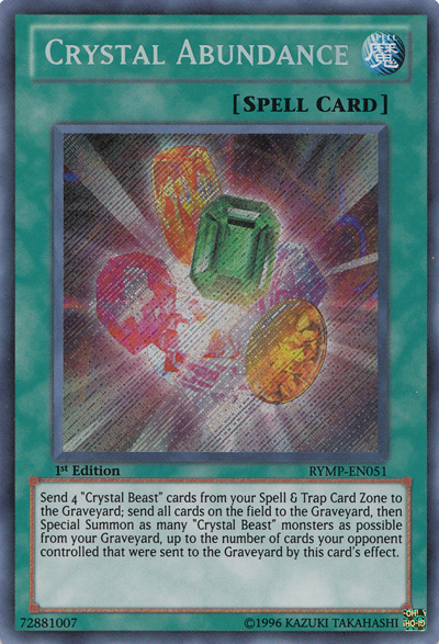 Crystal Abundance [RYMP-EN051] Secret Rare | Odin's Place