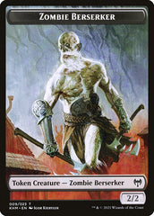 Treasure // Zombie Berserker Double-Sided Token [Kaldheim Tokens] | Odin's Place