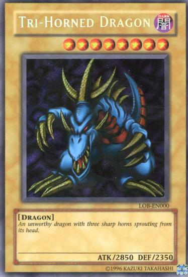 Tri-Horned Dragon [LOB-EN000] Secret Rare | Odin's Place