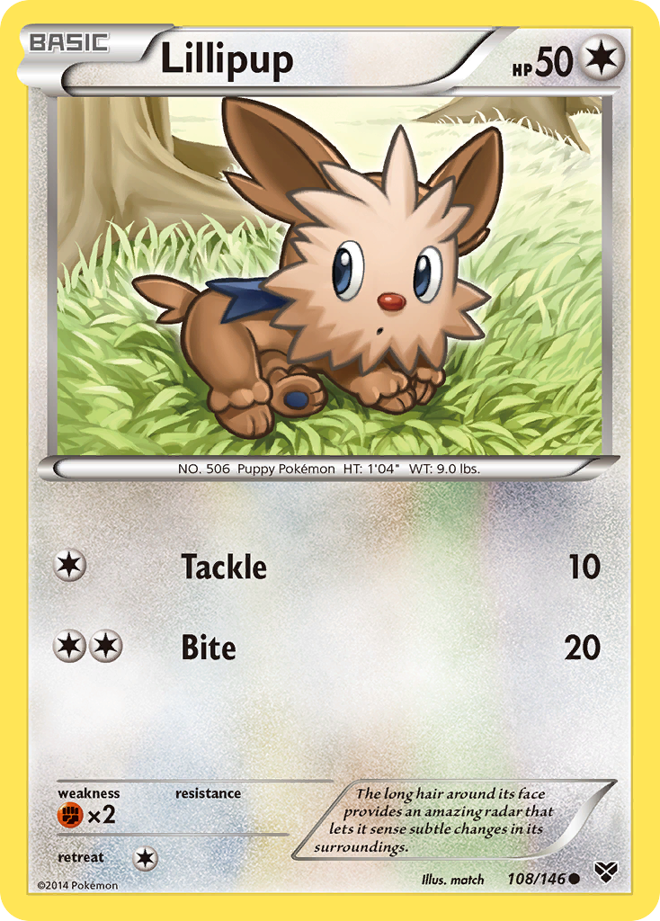 Lillipup (108/146) [XY: Base Set] | Odin's Place