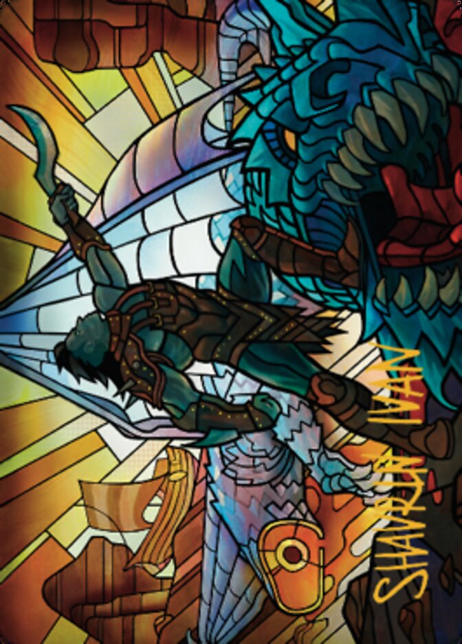 Astor, Bearer of Blades Art Card (Gold-Stamped Signature) [Dominaria United Art Series] | Odin's Place