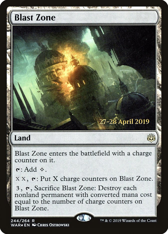 Blast Zone (244) [War of the Spark Prerelease Promos] | Odin's Place