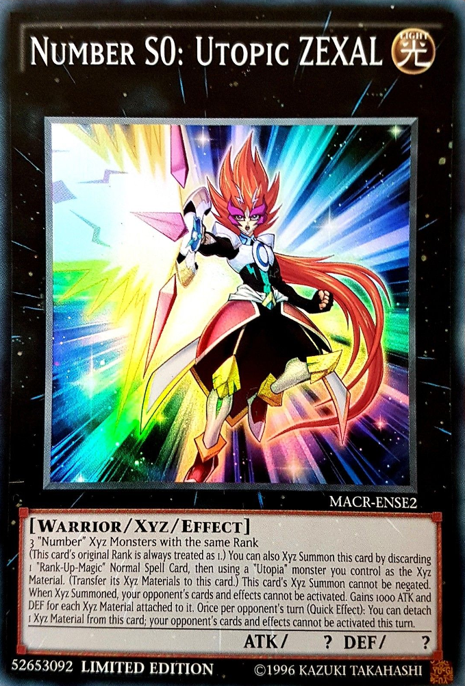Number S0: Utopic ZEXAL [MACR-ENSE2] Super Rare | Odin's Place