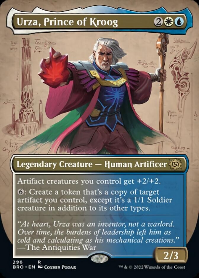 Urza, Prince of Kroog (Borderless Alternate Art) [The Brothers' War] | Odin's Place