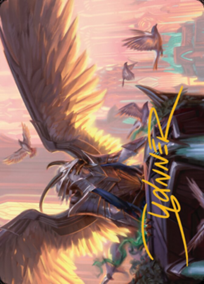 Falco Spara, Pactweaver 1 Art Card (Gold-Stamped Signature) [Streets of New Capenna Art Series] | Odin's Place