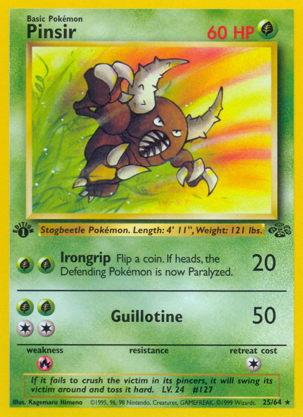 Pinsir (25/64) [Jungle 1st Edition] | Odin's Place