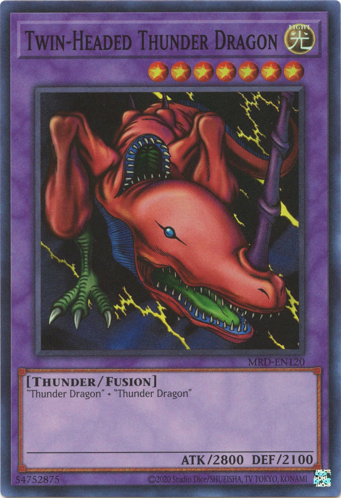 Twin-Headed Thunder Dragon (25th Anniversary) [MRD-EN120] Super Rare | Odin's Place