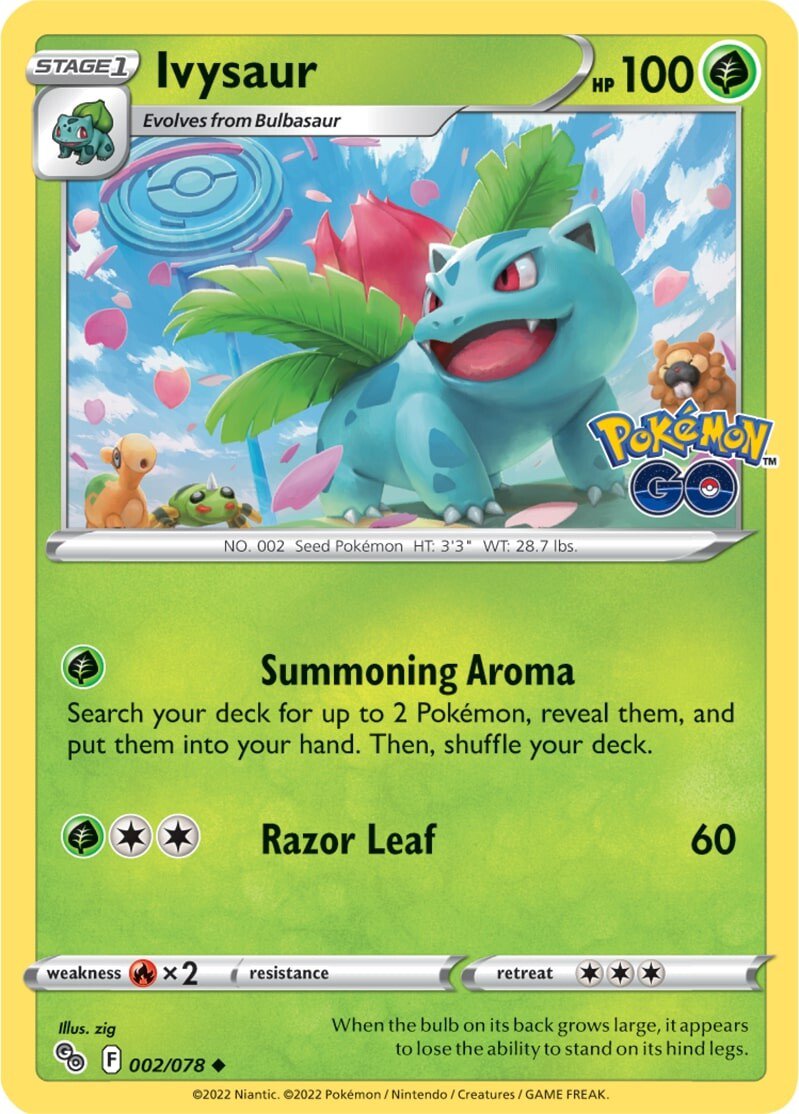 Ivysaur (002/078) [Pokémon GO] | Odin's Place