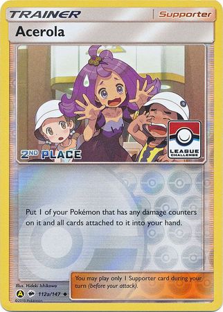 Acerola (112a/147) (League Promo 2nd Place) [Sun & Moon: Burning Shadows] | Odin's Place