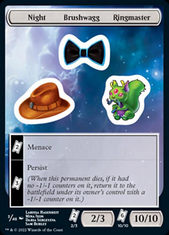 Night Brushwagg Ringmaster [Unfinity Stickers] | Odin's Place