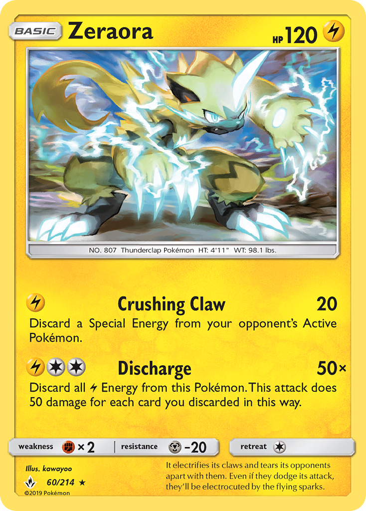 Zeraora (60/214) [Sun & Moon: Unbroken Bonds] | Odin's Place