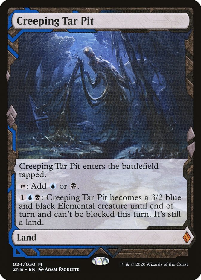 Creeping Tar Pit (Expeditions) [Zendikar Rising Expeditions] | Odin's Place