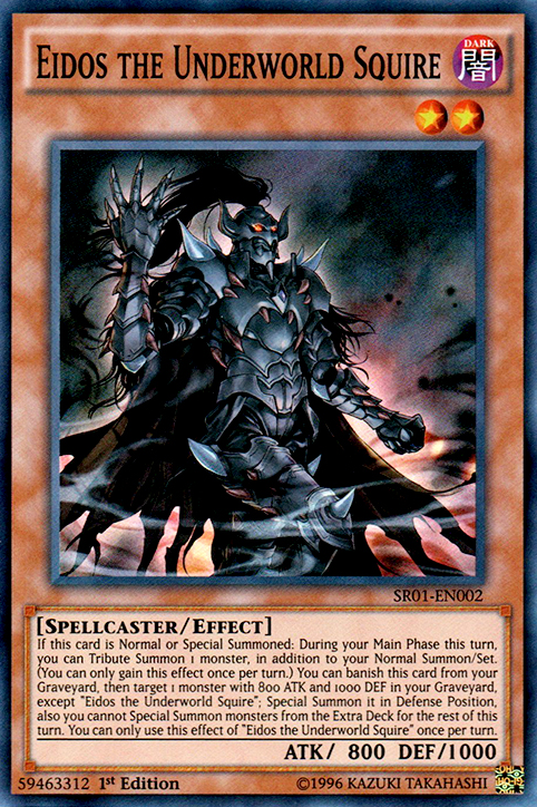 Eidos the Underworld Squire [SR01-EN002] Super Rare | Odin's Place