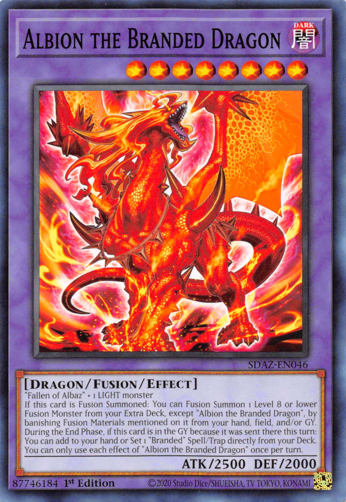 Albion the Branded Dragon [SDAZ-EN046] Common | Odin's Place