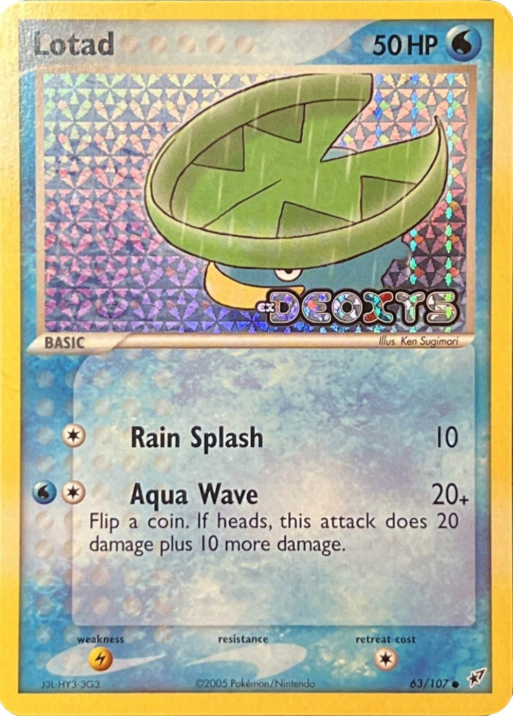 Lotad (63/107) (Stamped) [EX: Deoxys] | Odin's Place
