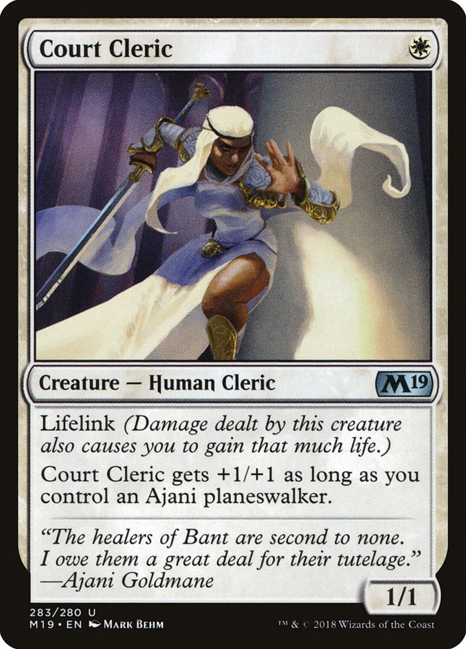 Court Cleric (283) [Core Set 2019] | Odin's Place