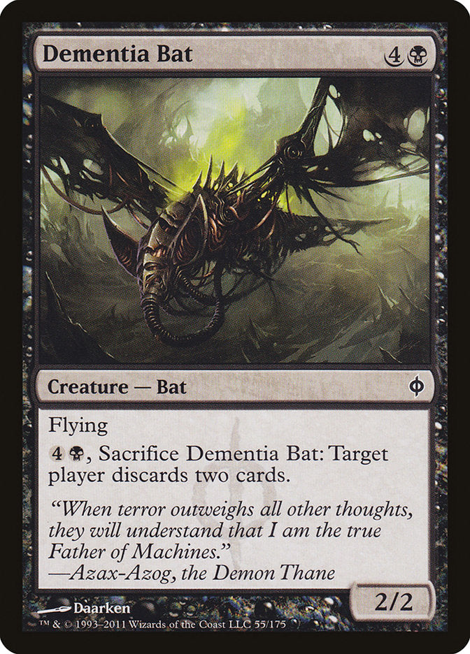 Dementia Bat (55) [New Phyrexia] | Odin's Place