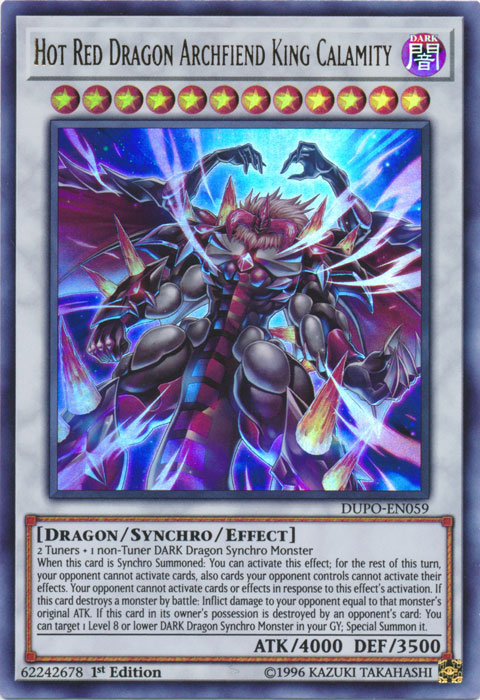 Hot Red Dragon Archfiend King Calamity [DUPO-EN059] Ultra Rare | Odin's Place