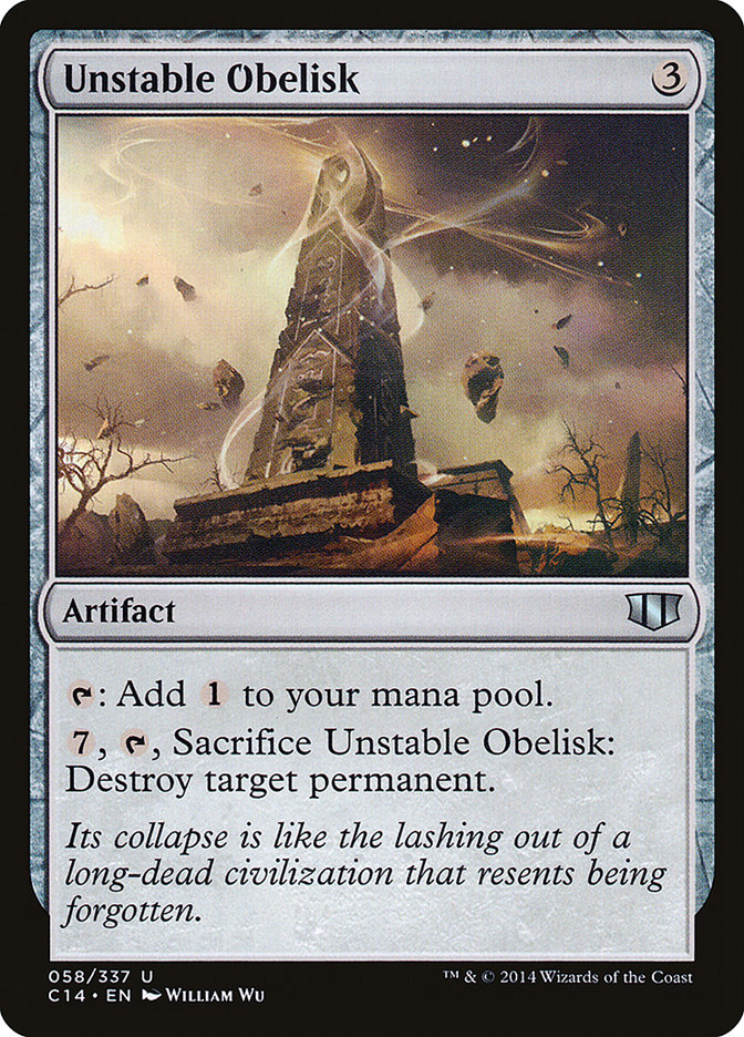 Unstable Obelisk (58) [Commander 2014] | Odin's Place