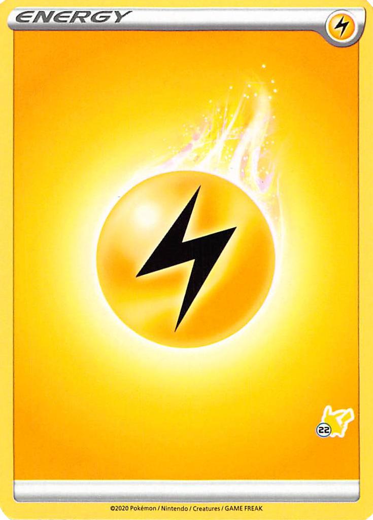 Lightning Energy (Pikachu Stamp #22) [Battle Academy 2022] | Odin's Place