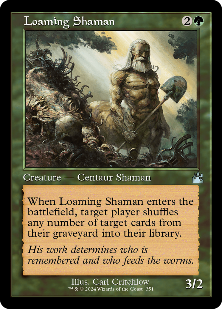 Loaming Shaman (Retro Frame) [Ravnica Remastered] | Odin's Place