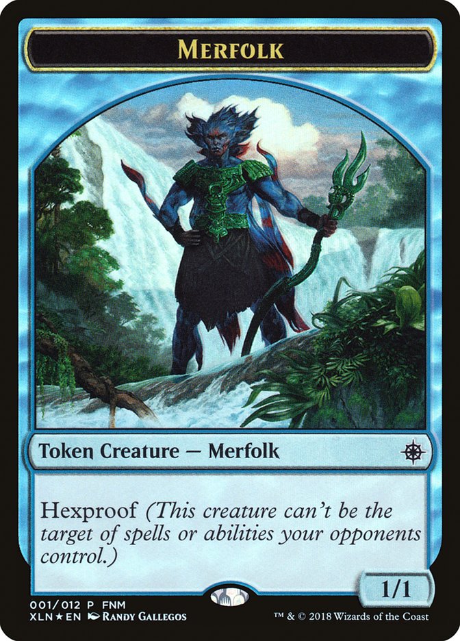 Merfolk // Treasure Double-Sided Token [Friday Night Magic 2018] | Odin's Place