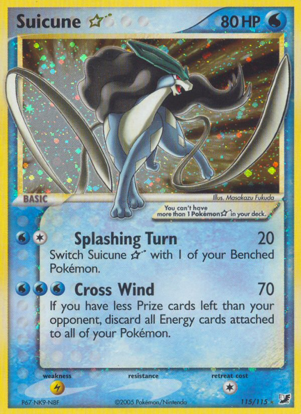Suicune Star (115/115) [EX: Unseen Forces] | Odin's Place