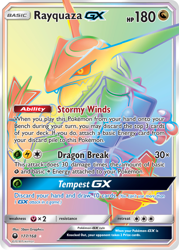 Rayquaza GX (177/168) [Sun & Moon: Celestial Storm] | Odin's Place