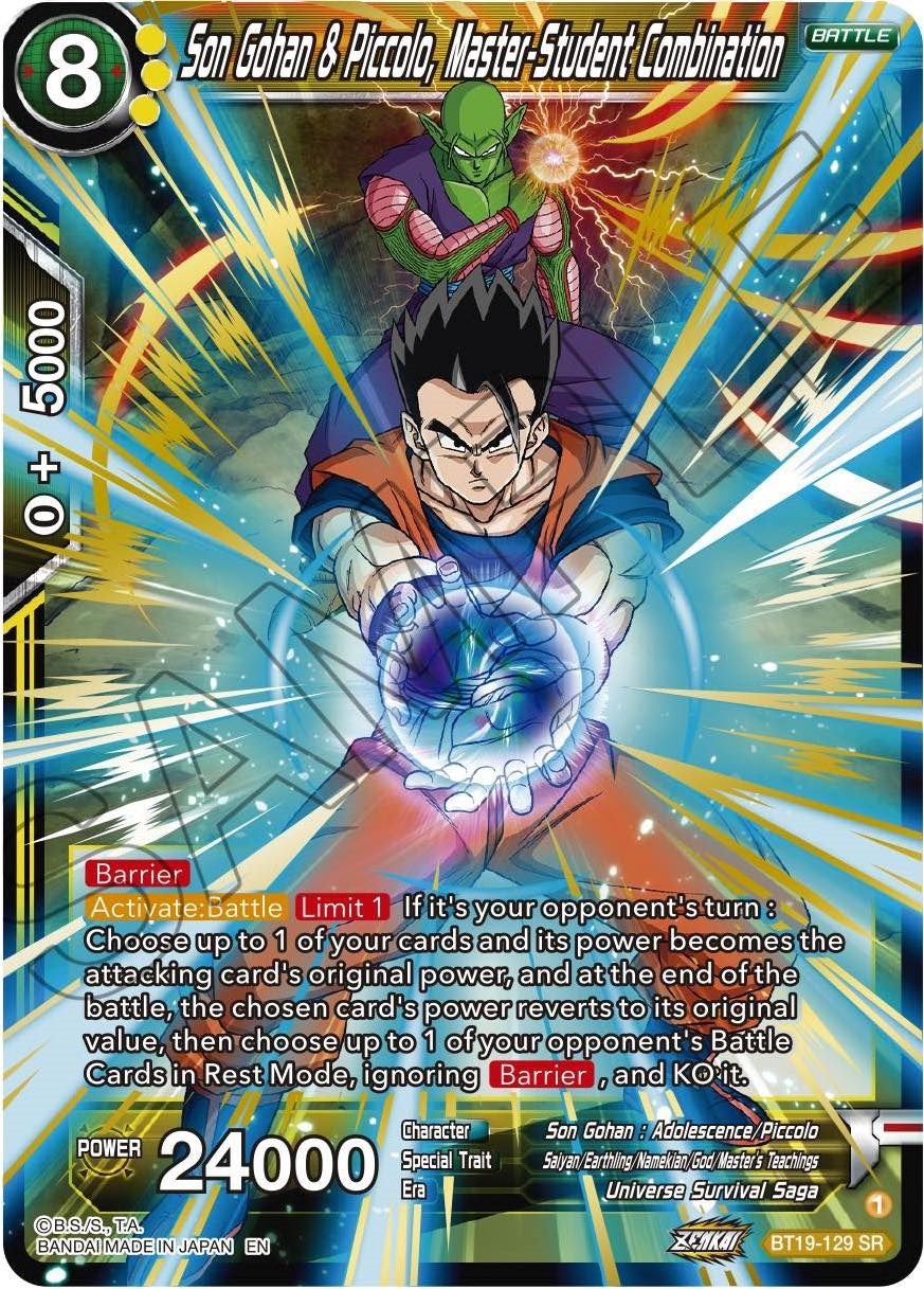 Son Gohan & Piccolo, Master-Student Combination (BT19-129) [Fighter's Ambition] | Odin's Place