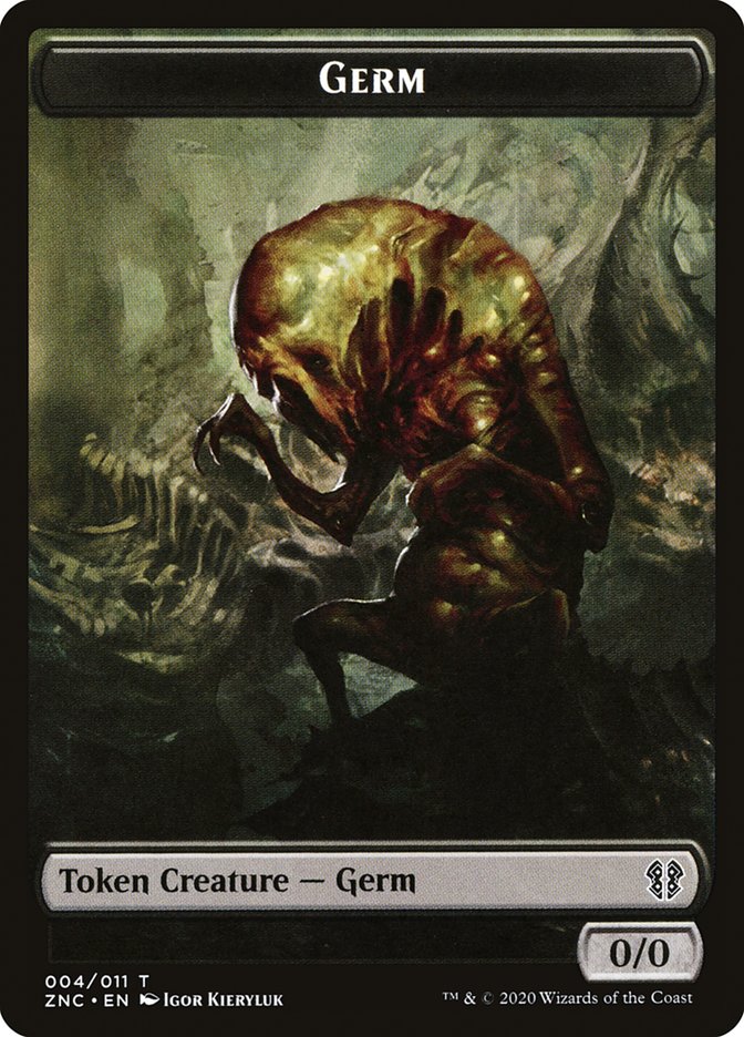 Faerie Rogue // Germ Double-Sided Token [Zendikar Rising Commander Tokens] | Odin's Place