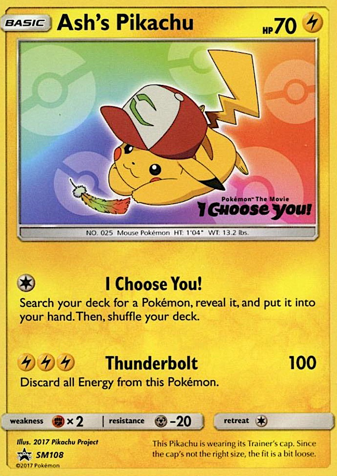 Ash's Pikachu (SM108) [Sun & Moon: Black Star Promos] | Odin's Place