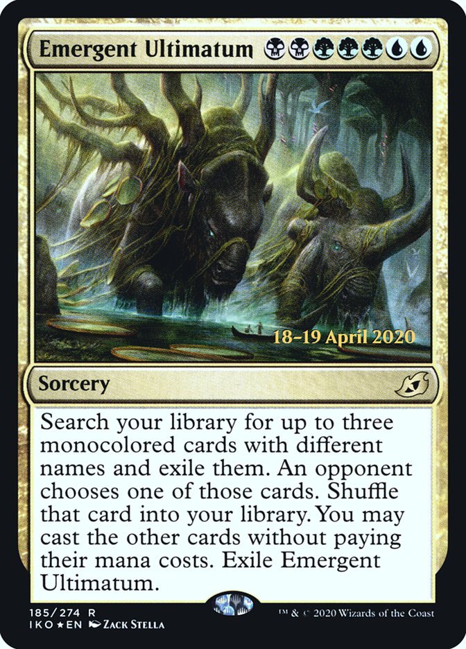 Emergent Ultimatum [Ikoria: Lair of Behemoths Prerelease Promos] | Odin's Place