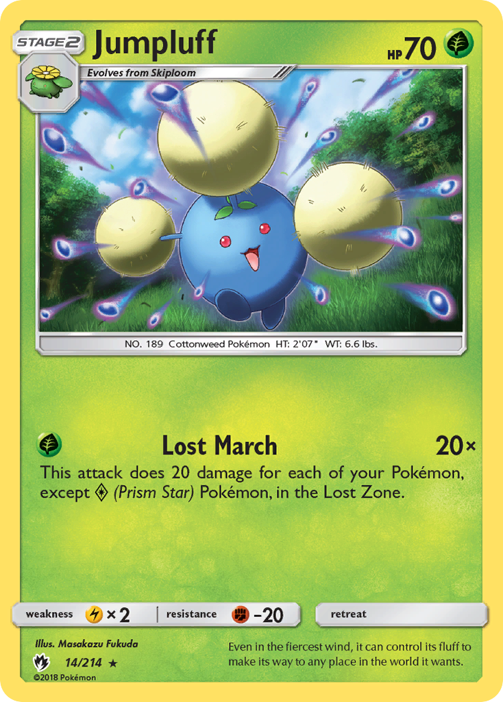 Jumpluff (14/214) [Sun & Moon: Lost Thunder] | Odin's Place