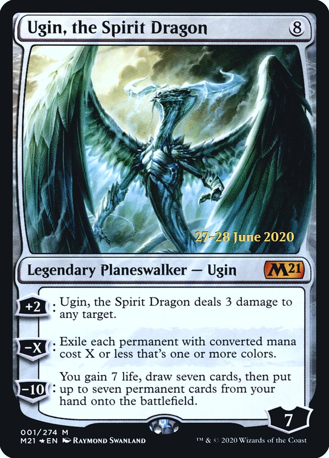 Ugin, the Spirit Dragon [Core Set 2021 Prerelease Promos] | Odin's Place