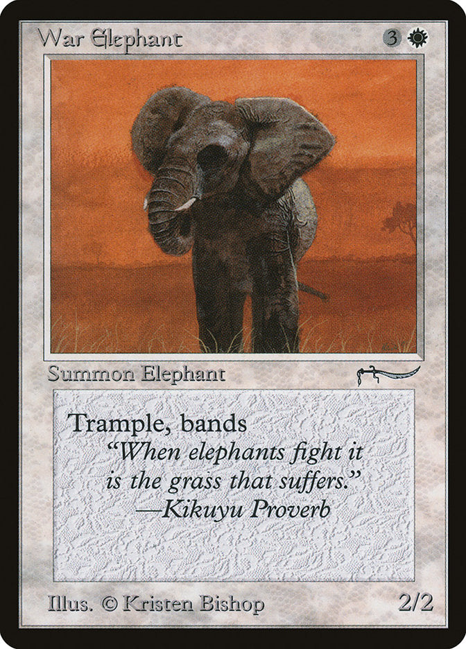 War Elephant (11) (Dark Mana Cost) [Arabian Nights] | Odin's Place