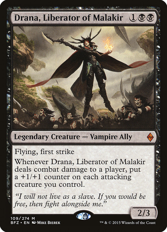 Drana, Liberator of Malakir (109) [Battle for Zendikar] | Odin's Place
