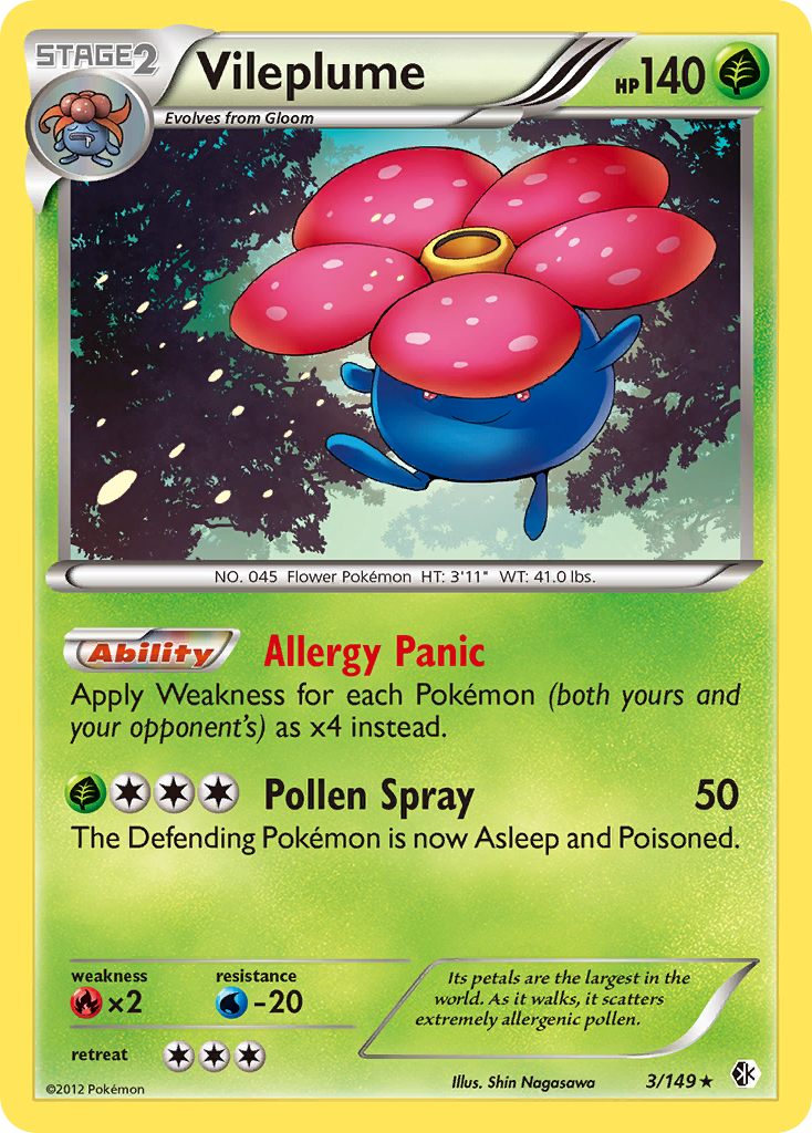 Vileplume (3/149) [Black & White: Boundaries Crossed] | Odin's Place