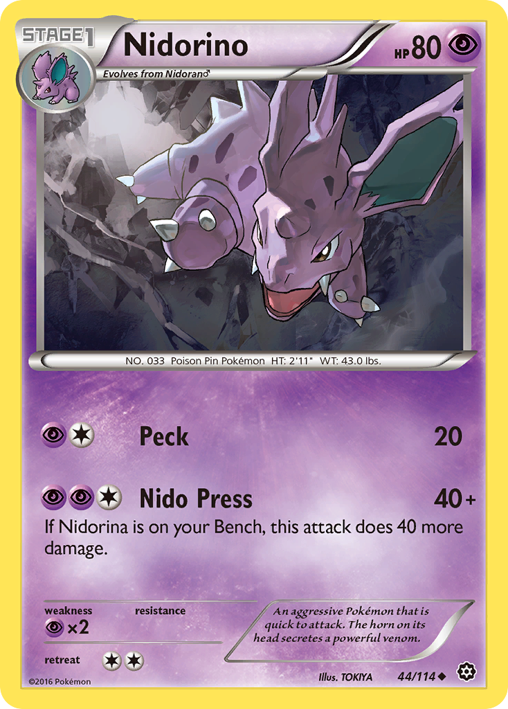 Nidorino (44/114) [XY: Steam Siege] | Odin's Place