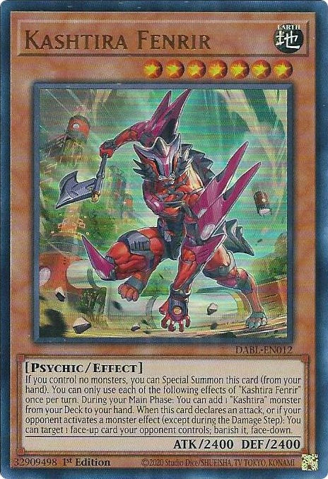 Kashtira Fenrir [DABL-EN012] Ultra Rare | Odin's Place