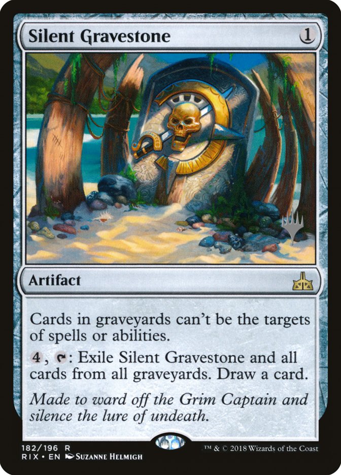 Silent Gravestone (Promo Pack) [Rivals of Ixalan Promos] | Odin's Place