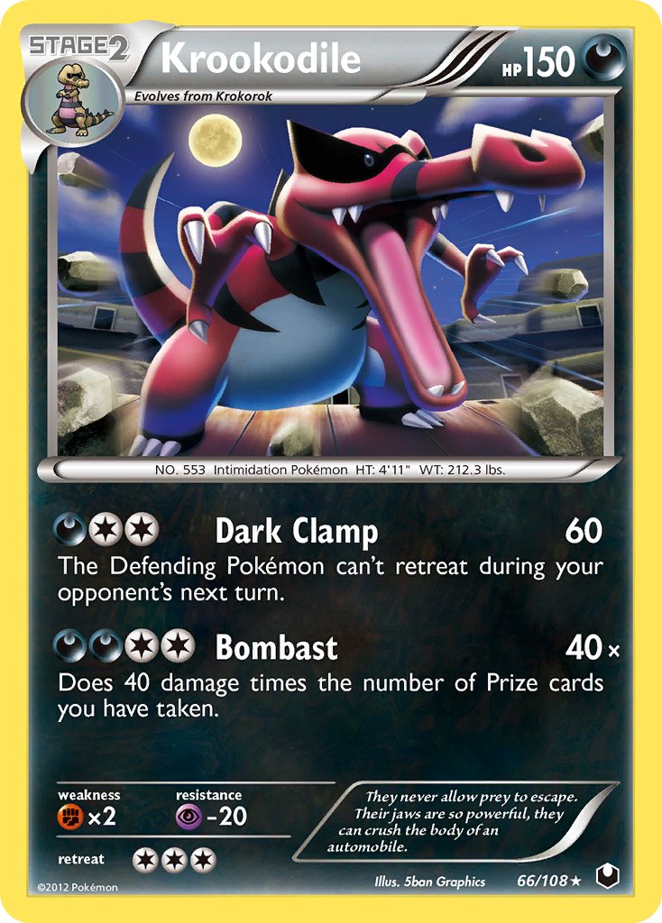 Krookodile (66/108) (Theme Deck Exclusive) [Black & White: Dark Explorers] | Odin's Place