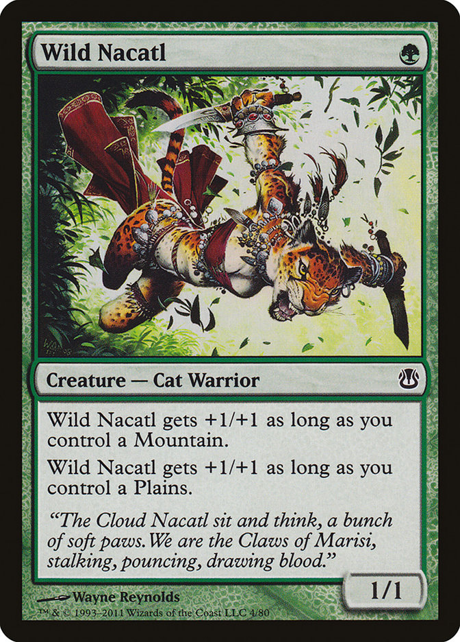 Wild Nacatl (4) [Duel Decks: Ajani vs. Nicol Bolas] | Odin's Place