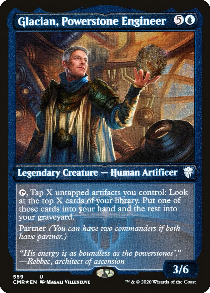 Glacian, Powerstone Engineer (Etched) [Commander Legends] | Odin's Place