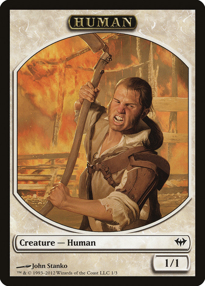 Human Token (1) [Dark Ascension Tokens] | Odin's Place