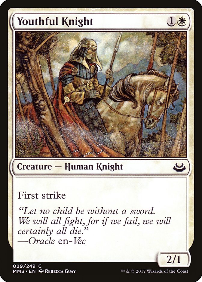 Youthful Knight (29) [Modern Masters 2017] | Odin's Place